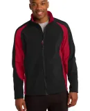 Sport Tek ST970 Sport-Tek Colorblock Soft Shell Ja Black/Tr Red