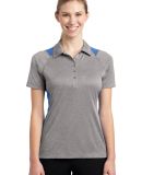 Sport Tek LST665 Sport-Tek® Ladies Heather Colorb in Vnt he/car blu