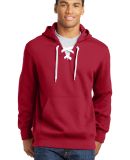 Sport Tek ST271 Sport-Tek Lace Up Pullover Hooded  in Deep red