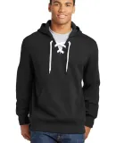 Sport Tek ST271 Sport-Tek Lace Up Pullover Hooded  Black