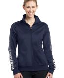 Sport Tek LST93 Sport-Tek Ladies Dot Sublimation T in Tr navy/irn gy