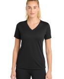 Sport Tek LST340 Sport-Tek Ladies PosiCharge Racer in Black