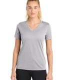 Sport Tek LST340 Sport-Tek Ladies PosiCharge Racer in Silver