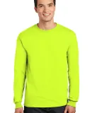 Gildan 8400 5.6 oz. Ultra Blend 50/50 Long-Sleeve  in Safety green