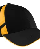Sport Tek STC12 Sport-Tek Dry Zone Mesh Inset Cap in Black/gold