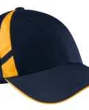 Sport Tek STC12 Sport-Tek Dry Zone Mesh Inset Cap in Tr.navy/gold