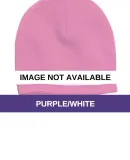 Sport Tek STC20 Sport-Tek Spectator Beanie Purple/White