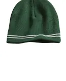 Sport Tek STC20 Sport-Tek Spectator Beanie in Forest grn/wht