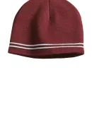 Sport Tek STC20 Sport-Tek Spectator Beanie in Maroon/white