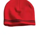 Sport Tek STC20 Sport-Tek Spectator Beanie in Tr red/black