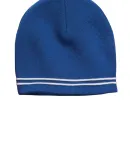 Sport Tek STC20 Sport-Tek Spectator Beanie in Tr royal/white