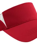 Sport Tek STC13 Sport-Tek Dry Zone Colorblock Viso in True red/white