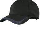 Sport Tek STC24 Sport-Tek Pique Colorblock Cap in Black/ graphite