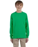 Gildan 2400B Youth 6.1 oz. Ultra Cotton® Long-Sle in Irish green