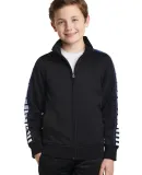 Sport Tek YST93 Sport-Tek Youth Dot Sublimation Tr Black/Tr Royal