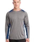 Sport Tek ST361LS Sport-Tek Long Sleeve Heather Co in Vtghthr/ry