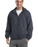 Sport Tek TJST73 Sport-Tek Tall Hooded Raglan Jack in Graphite grey