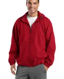 Sport Tek TJST73 Sport-Tek Tall Hooded Raglan Jack in True red