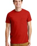 GILDAN 8300 5.6 oz. Ultra Blend® 50/50 Pocket T-S in Red