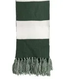 Sport Tek STA02 Sport-Tek Spectator Scarf in Forest grn/wht