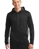 Sport Tek ST235 Sport-Tek Sport-Wick Fleece Colorb Blk/Dk Smk Gry