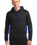 Sport Tek ST235 Sport-Tek Sport-Wick Fleece Colorb Blk/Tr Royal