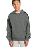 Sport Tek YST265 Sport-Tek® Youth Sleeve Stripe P in Vntg hea/black