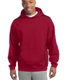 Sport Tek TST265 Sport-Tek Tall Sleeve Stripe Pull Tr Red/Black