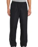 Sport Tek PST61 Sport-Tek Piped Wind Pant Black/White