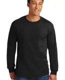 2410 Gildan 6.1 oz. Ultra Cotton® Long-Sleeve Poc in Black