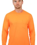 2410 Gildan 6.1 oz. Ultra Cotton® Long-Sleeve Poc in S orange