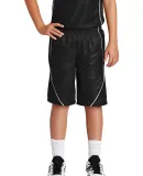 Sport Tek YT565 Sport-Tek Youth PosiCharge Mesh Re in Black/white