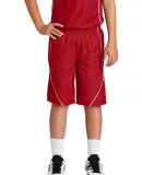 Sport Tek YT565 Sport-Tek Youth PosiCharge Mesh Re in True red/white