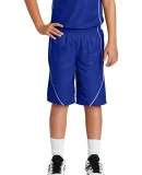 Sport Tek YT565 Sport-Tek Youth PosiCharge Mesh Re in True royal/wht