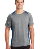 Sport Tek ST361 Sport-Tek Heather Colorblock Conte in Vtghthr/ry