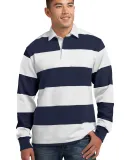 Sport Tek ST301 Sport-Tek Classic Long Sleeve Rugb True Navy/Wht