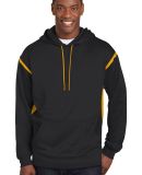 Sport Tek TST246 Sport-Tek Tall Tech Fleece Colorb in Black/gold