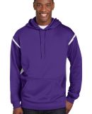 Sport Tek TST246 Sport-Tek Tall Tech Fleece Colorb in Purple/white