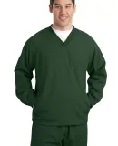 Sport Tek TJST72 Sport-Tek Tall V-Neck Raglan Wind in Forest green