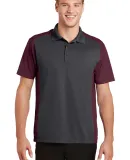 Sport Tek ST652 Sport-Tek Colorblock Micropique Sp Iron Gy/Maroon