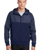 Sport Tek JST50 Sport-Tek Embossed Hybrid Full-Zip in True nvy/tr ny