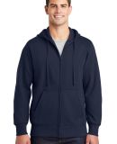 Sport Tek ST258 Sport-Tek Full-Zip Hooded Sweatshi in True navy