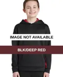Sport Tek YST235 Sport-Tek Youth Sport-Wick Fleece Blk/Deep Red