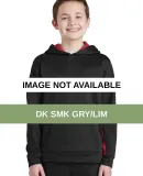 Sport Tek YST235 Sport-Tek Youth Sport-Wick Fleece Dk Smk Gry/Lim