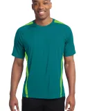 Sport Tek TST351 Sport-Tek Tall Colorblock PosiCha Tropic Bl/Lime