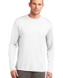 Sport Tek TST350LS Sport-Tek Tall Long Sleeve Posi in White