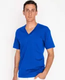 Los Angeles Apparel 24056 Fine Jersey V-Neck Tee Lapis