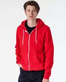 Los Angeles Apparel FF97 Flex Fleece Zip Hoodie Red