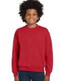 Gildan G180B Youth Crew Neck Sweatshirt 7.75 oz. H in Red