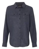 Burnside 5200 Women's Long Sleeve Solid Flannel Sh Denim